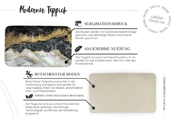 Teppich Tropische Blätter