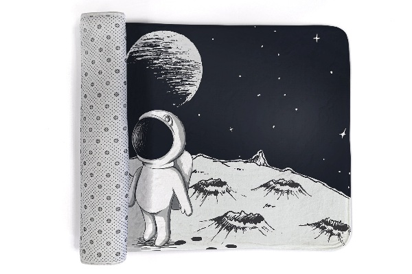 Kinderteppich Astronaut auf dem Mond