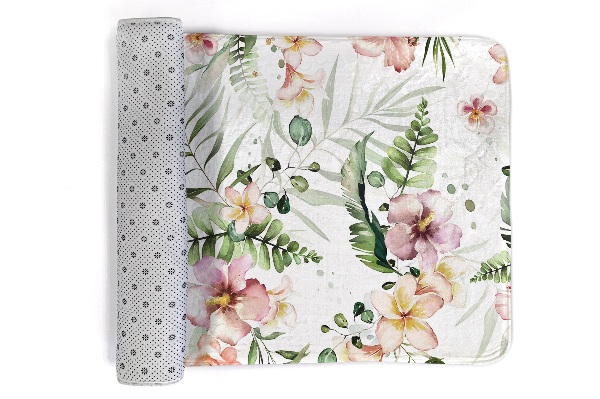 Teppich Blumen und Blätter