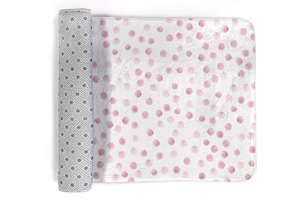 Teppich Rosa Punktmuster