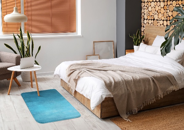 Teppich modern Blaue Textur