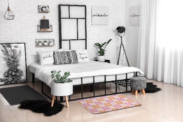 Teppich modern Florales Pastellmuster