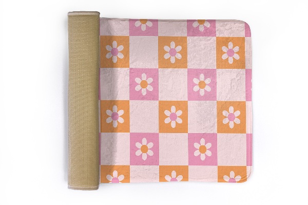 Teppich modern Florales Pastellmuster