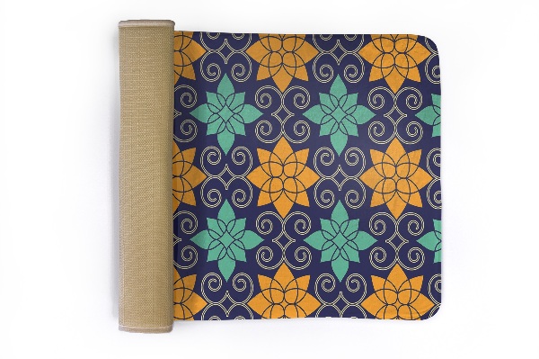 kleiner Teppich Geometrisches Muster Blumen