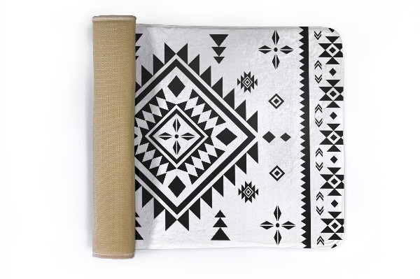 kleiner Teppich Geometrisches Muster Rhomben