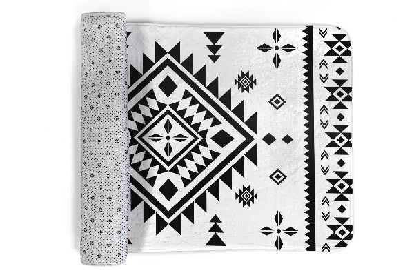 kleiner Teppich Geometrisches Muster Rhomben