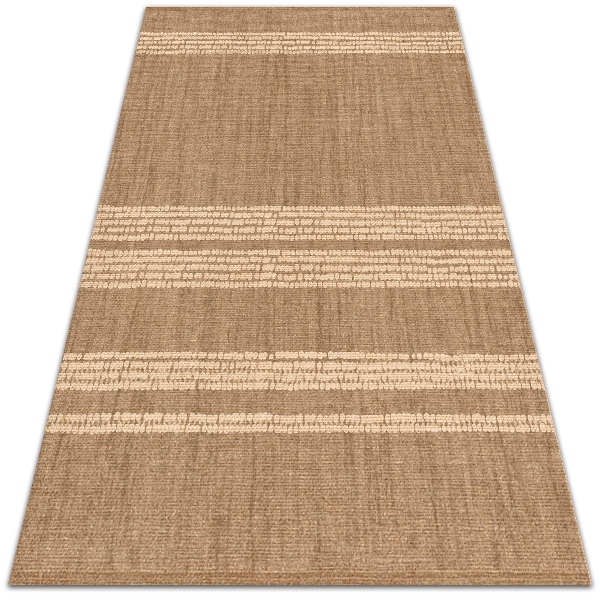 Vinyl teppich läufer Beige in einem Linien