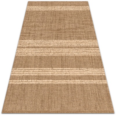 Vinyl teppich läufer Beige in einem Linien