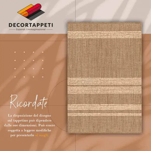 Vinyl teppich läufer Beige in einem Linien