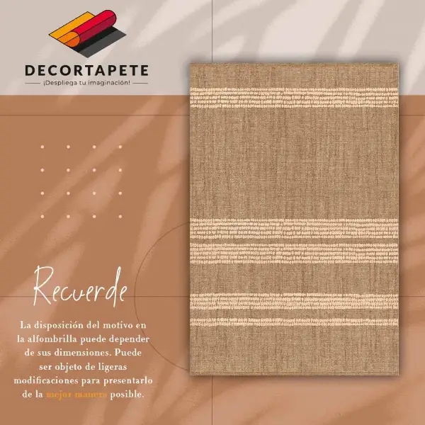 Vinyl teppich läufer Beige in einem Linien