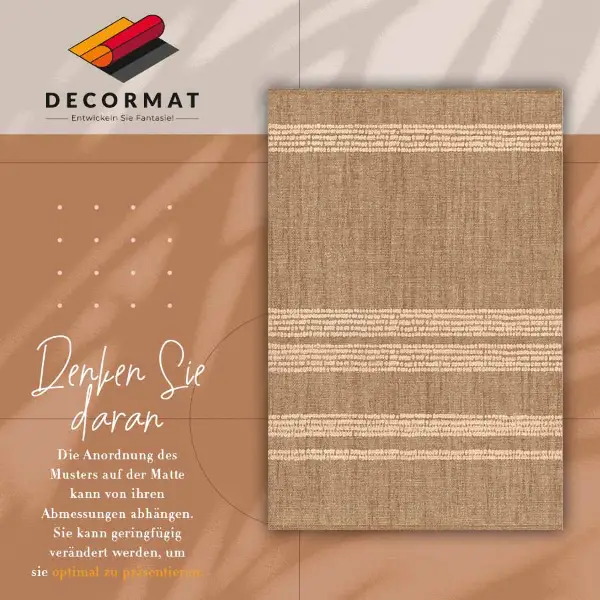 Vinyl teppich läufer Beige in einem Linien