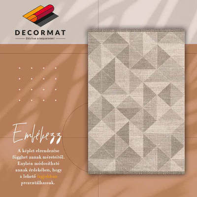 Teppich auf pvc Dreiecke und Quadrate