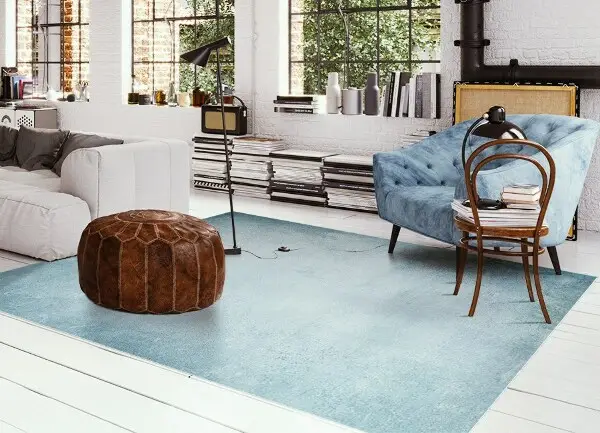 Pvc teppich Blauer Beton