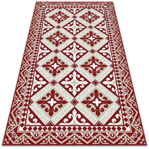 Vinyl teppich läufer Blumenmuster