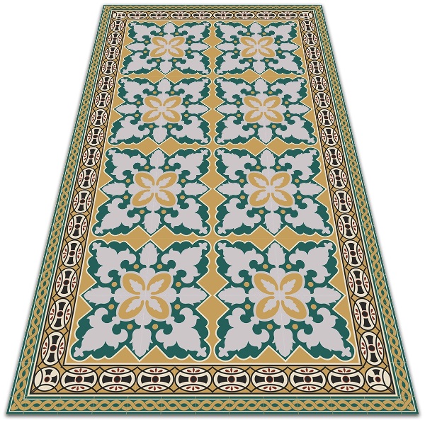 Teppich auf pvc Boho-Stil