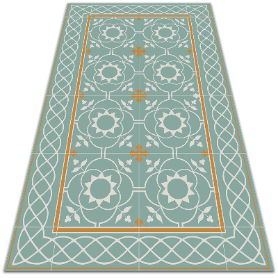 Teppich auf pvc Vintage-Symmetrie