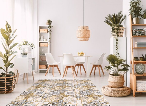 Vinyl teppich Blumenabstraktion