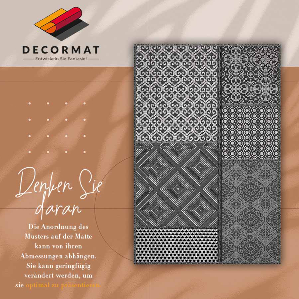 Teppich auf pvc Mischung aus verschiedenen Designs