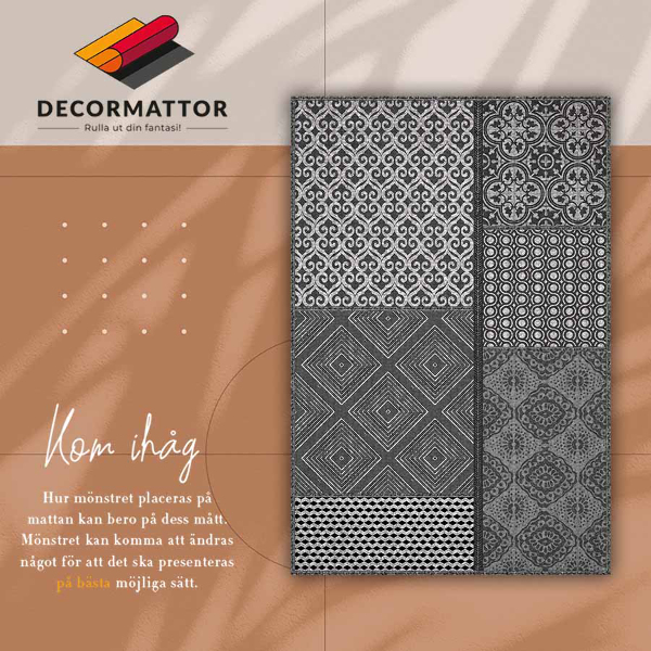 Teppich auf pvc Mischung aus verschiedenen Designs