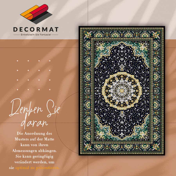 Teppich auf pvc Goldene Mandala