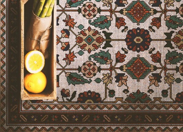 Teppich pvc Floristisches Mosaik