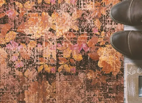 Vinyl teppich läufer Weinleseblumen