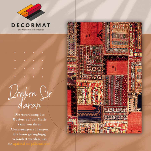 Vinyl teppich läufer Patchwork-Abstraktion