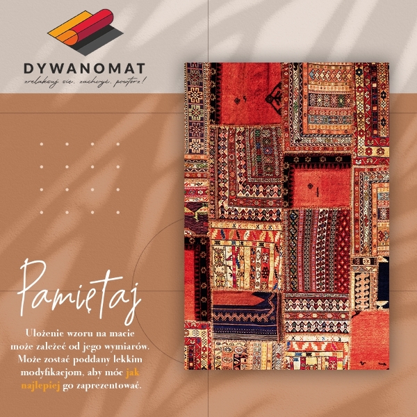 Vinyl teppich läufer Patchwork-Abstraktion