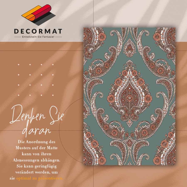 Teppich auf pvc Paisley-Vintage