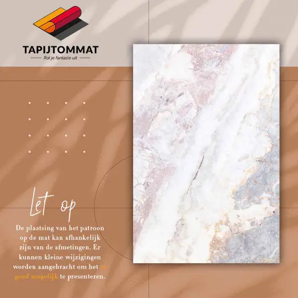 Teppich auf pvc Marmorboden