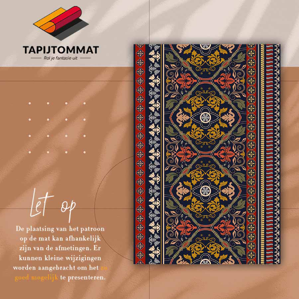 Vinyl teppich Blumenboho-Muster