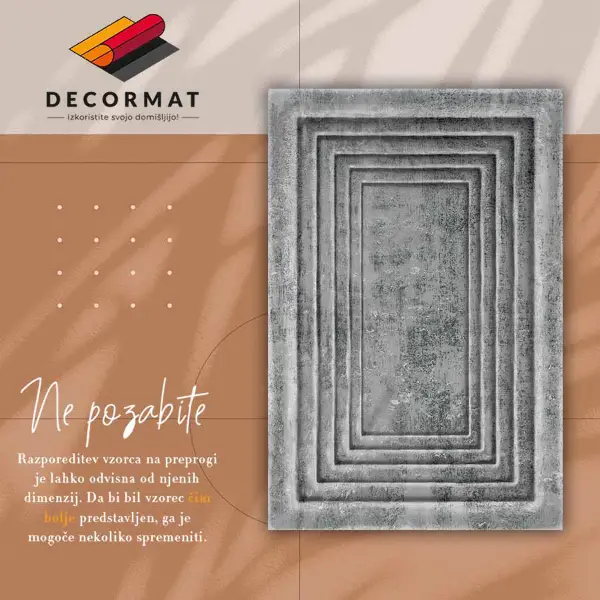 Pvc teppich Betonrahmen