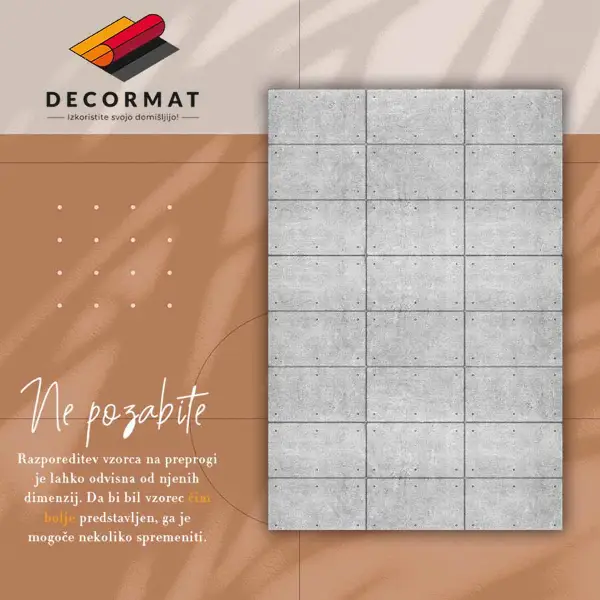 Pvc teppich Betonwürfel