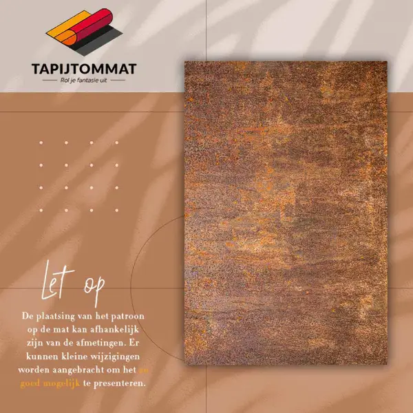 Vinyl teppich läufer Rostiges Blatt