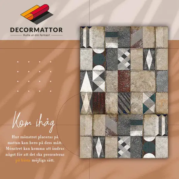 Vinyl teppich Betonwürfel