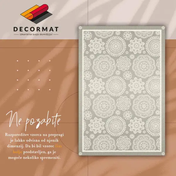 Pvc teppich Blumenmandalas