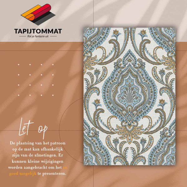 Pvc teppich Orientalische Blumen