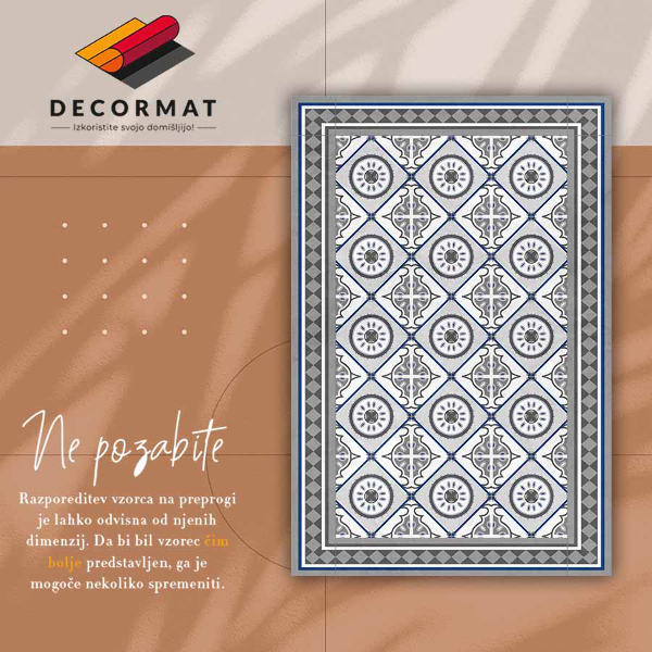 Vinyl teppich läufer Geometrische Romanen