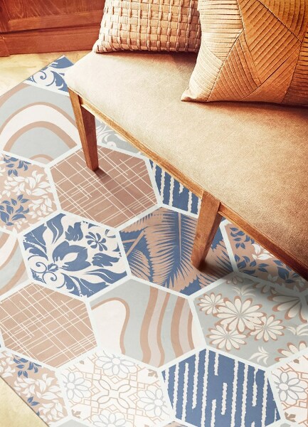 Vinyl teppich Hawaiianer Hexagona