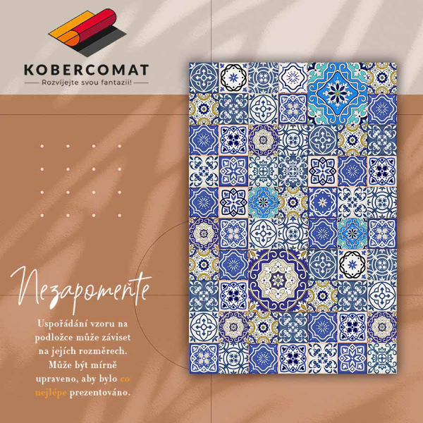 Vinyl teppich Spanische Blumen