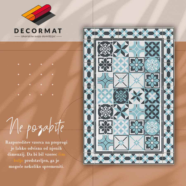 Pvc teppich Dreifarbige Geometrie