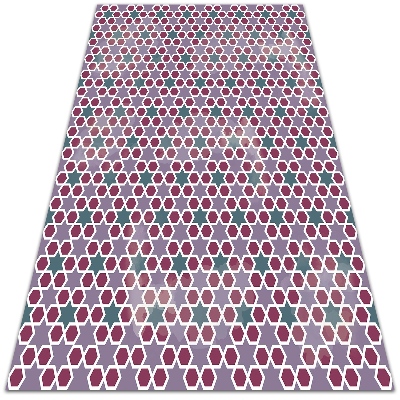 Teppich auf pvc Geometrische Sterne