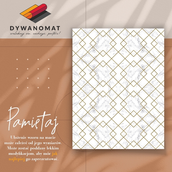 Teppich pvc Marmor verziert