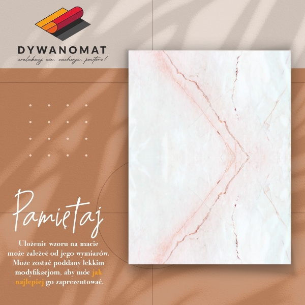 Pvc teppich Marmor verziert
