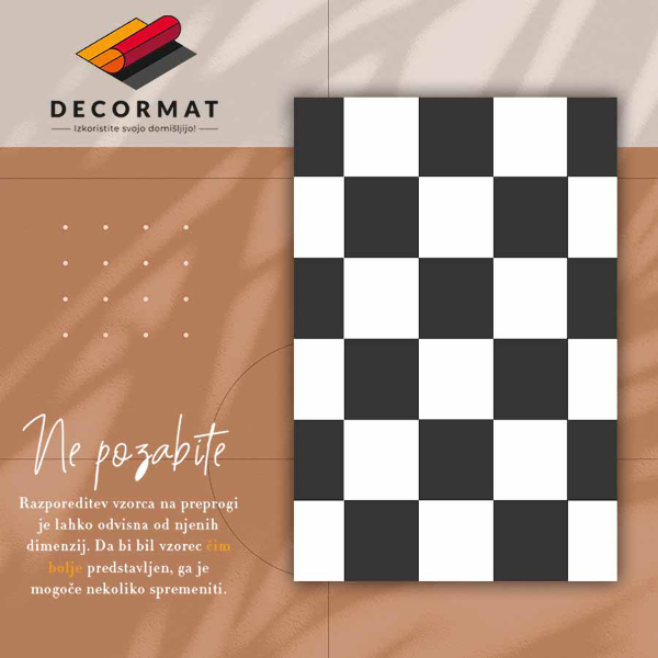 Teppich pvc Schachbrett