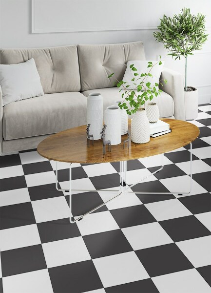 Teppich pvc Schachbrett