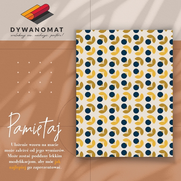 Vinyl teppich Wiederholende Blumen