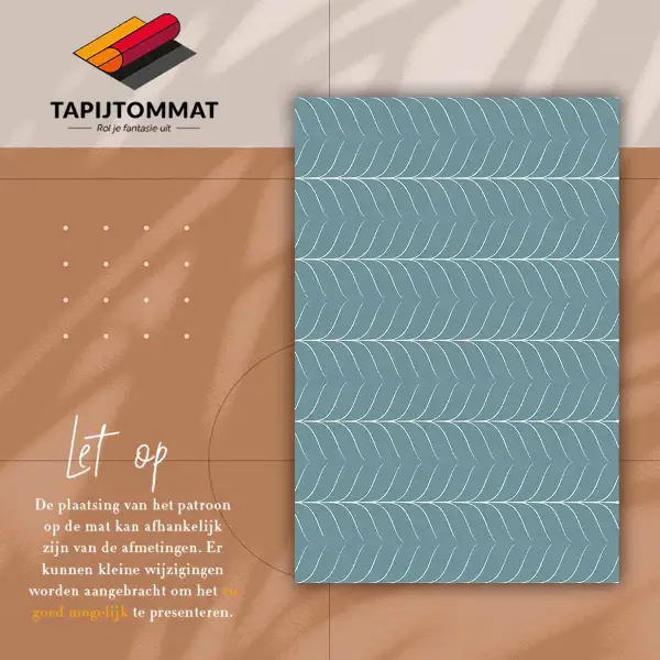 Vinyl teppich läufer Abstrakte Form