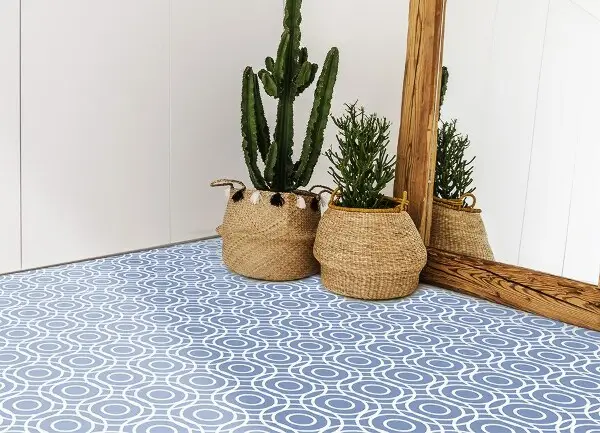 Teppich pvc Wiederholbare Kreise