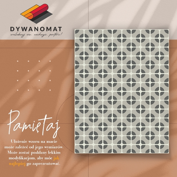 Vinyl teppich läufer Geometrische Räder